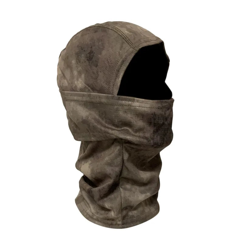 CamSolomon-Cagoule 3D imbibée pour homme, masque facial, capuche camouflage, écharpe, couvre-chef, sniper, ski, cyclisme, chasse, pêche, vêtements de sauna
