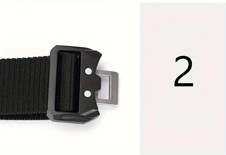 Ceinture militaire pour hommes, chasse en plein air, tactique, alpinisme en plein air, multifonctionnelle, tactique, toile de Nylon tissée, ceinture de pantalon