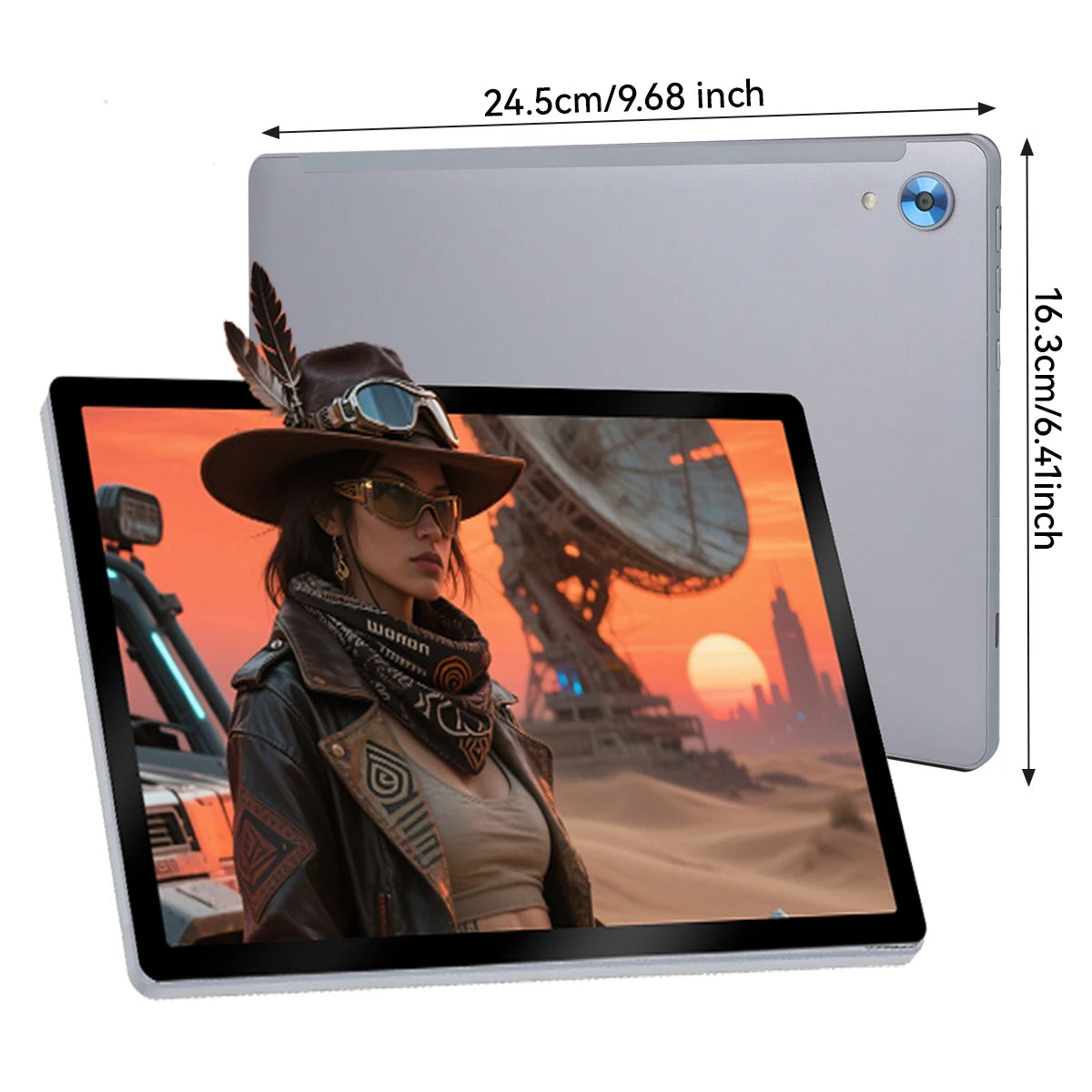 URAO 10-inch Android 15 Tablet, 8-core, 24GB + 128GB, 1TB expansion, WiFi 6, 5MP+8MP, stylus, keyboard, mouse, headphones, PC PAD set