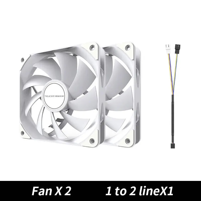 TEUCER PC boîtier d'ordinateur ventilateur PWM 4 broches 120mm silencieux 12CM ventilateur CPU refroidisseur ventilateur de refroidissement radiateur de refroidissement ventilateur 12V ajuster la vitesse du ventilateur