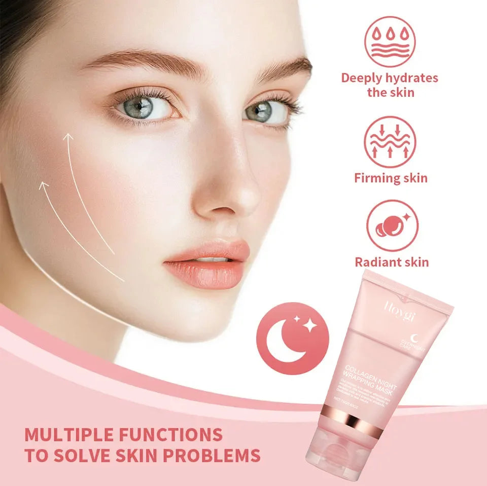 Masque de collagène profond, masque peel-off, anti-rides, liftant, soins de la peau du visage, masques bio, masque de nuit, hydratant pour la peau, pour femme