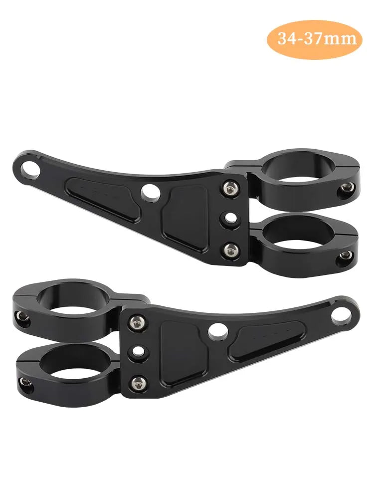 Pinces de montage pour tube de fourche de moto — support de lumière, 33-58mm, universel
