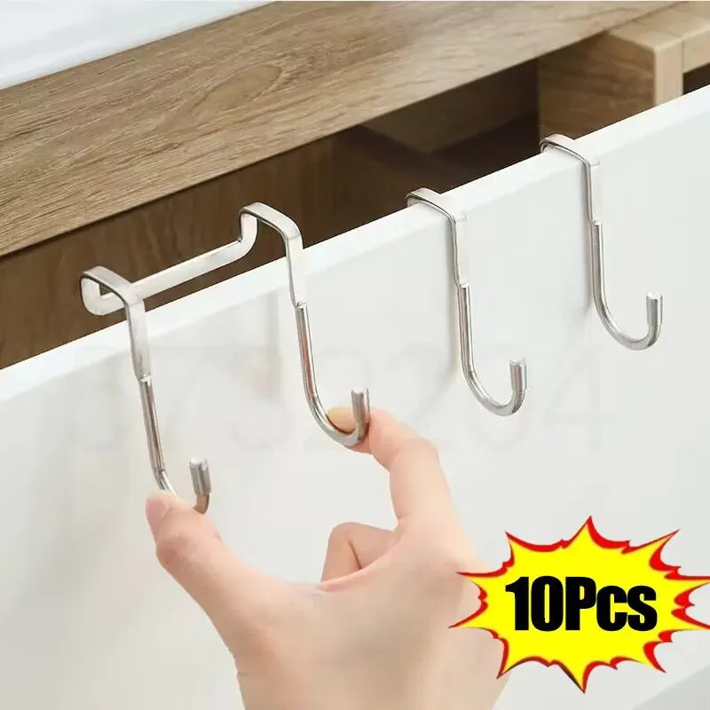 Crochet Suspension Porte en Acier Inoxydable — Double Crochet en S Salle de Bain