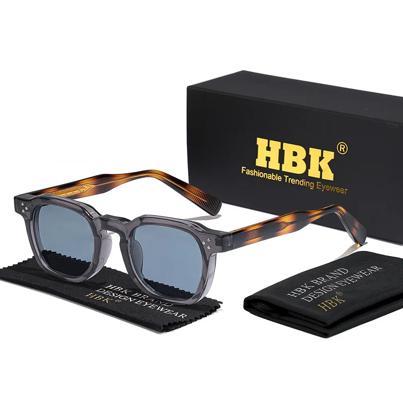 Lunettes de soleil carrées rétro punk — hommes et femmes, plage, conduite, UV400