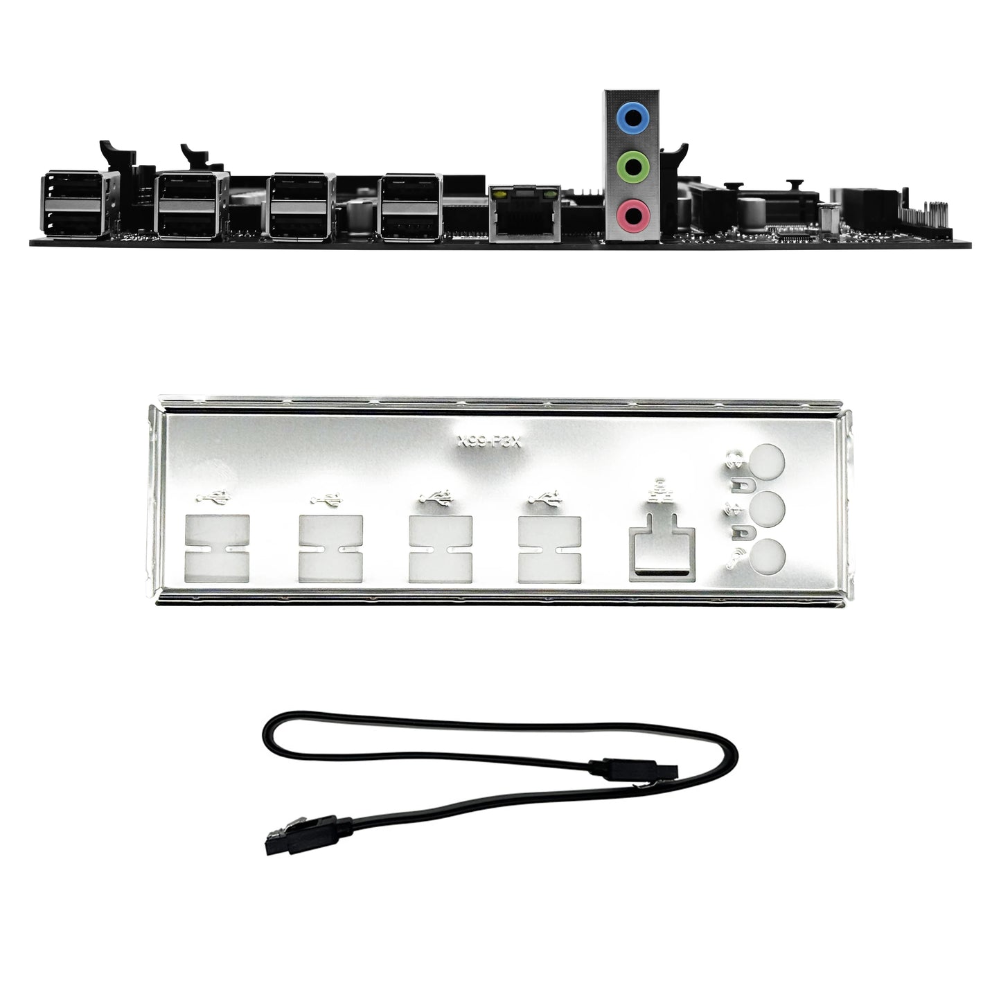 ZSUS X79 Kit de carte mère avec processeur Intel LGA2011 Xeon E5 2630 V2 DDR3 1*16GB ECC RAM mémoire prise en charge M.2 NVME Slot