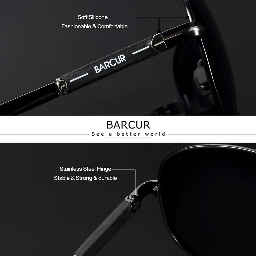 Lunettes de soleil pilotes polarisées — conduite, pêche, randonnée, accessoires homme