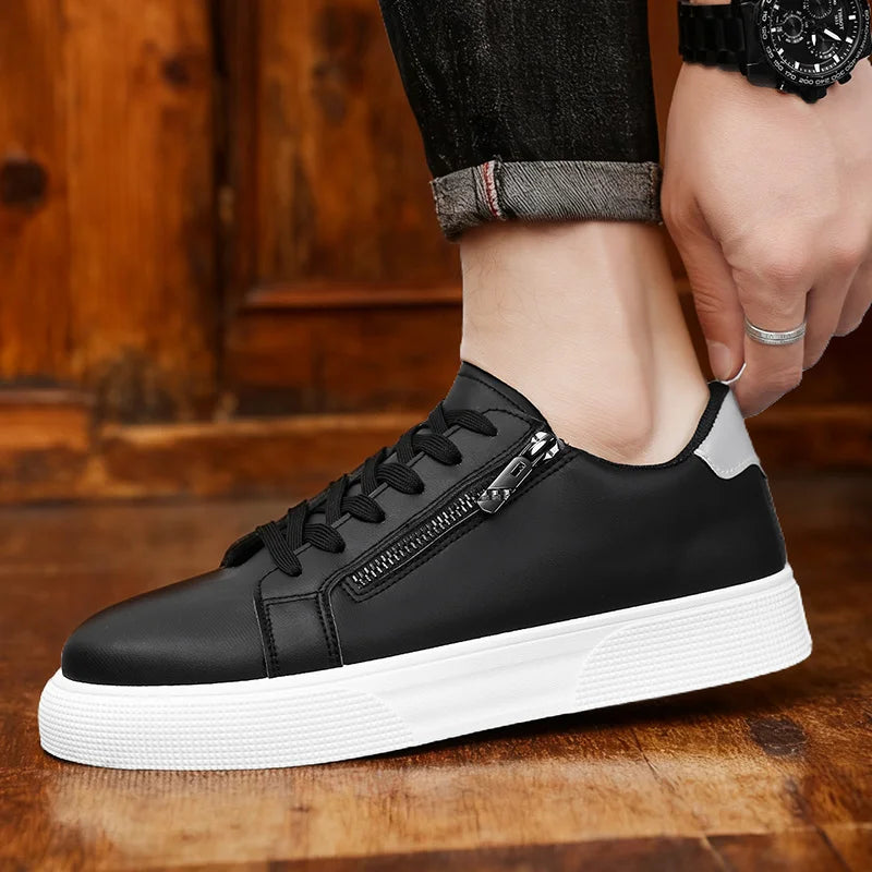 Casual athletic shoes for young men, Korean style, breathable and versatile, white, large size, new Spring-Autumn 2026 collection