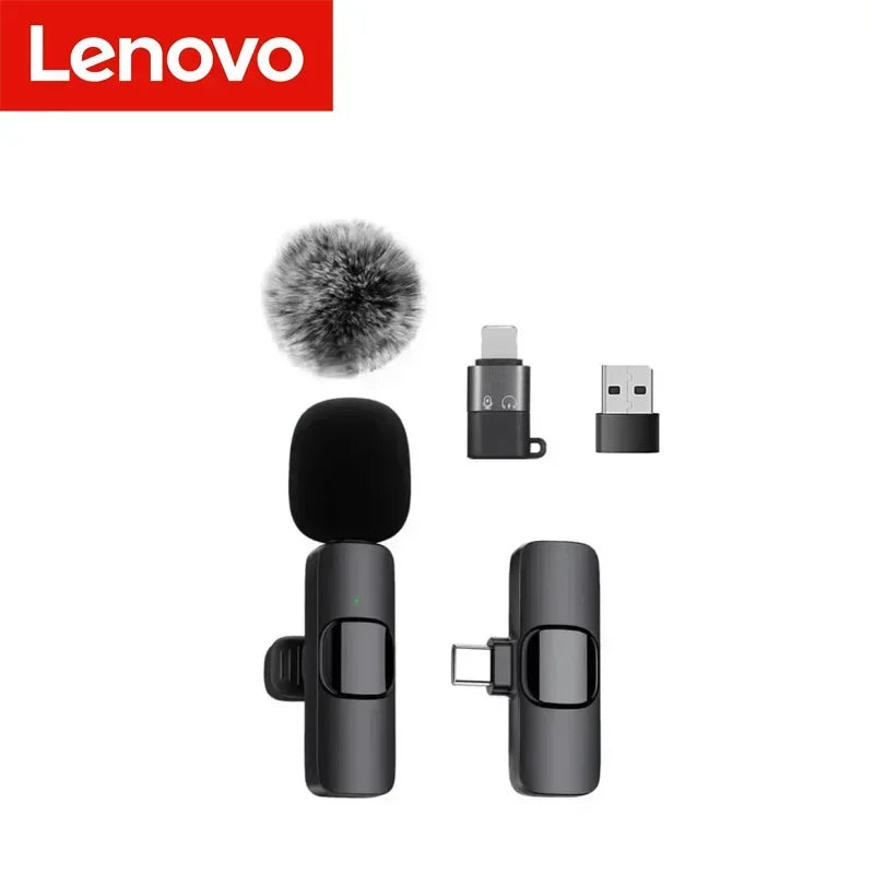 Micro Lavalier Sans Fil Portable — Enregistrement Audio/Vidéo, Streaming, Smartphones
