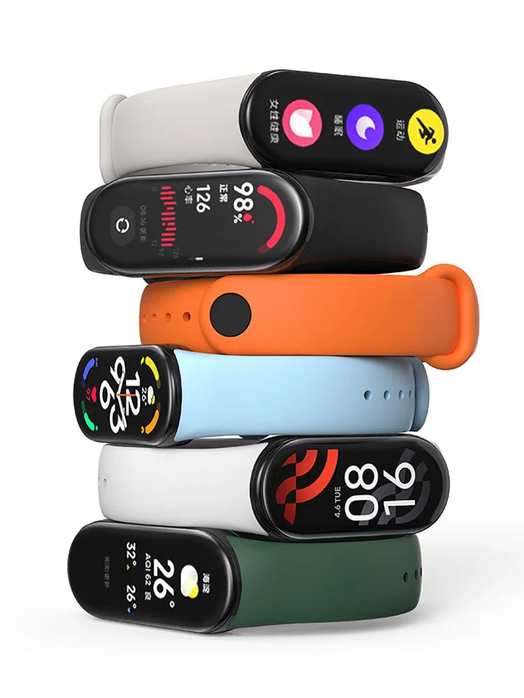 Silicone Strap for Xiaomi Mi Band 10 9 8 NFC Bracelet Sport Rubber Strap pulseira Correas Xiaomi smart band 10 9 8 accessories