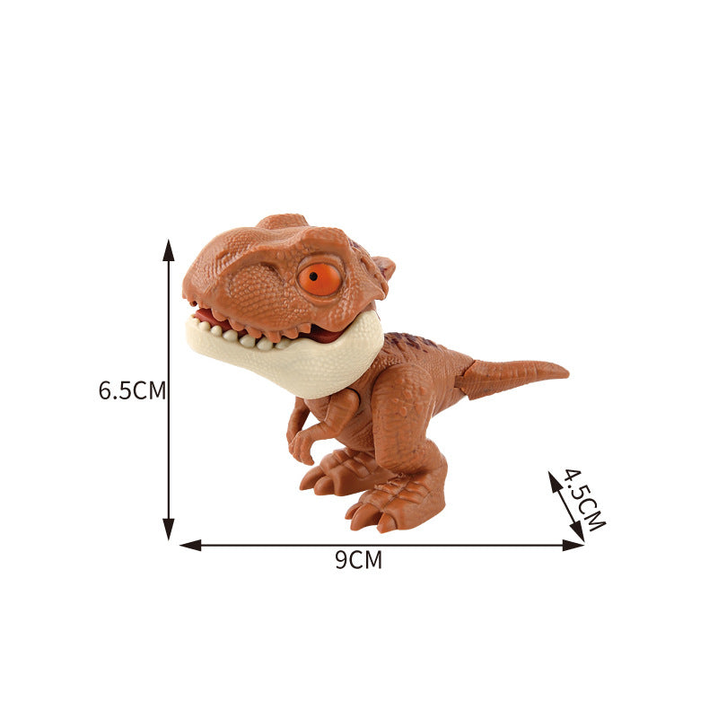 Dinosaure jurassique Triceratops tyrannosaure, modèle de jouets pour enfants, dinosaures créatifs pour mordre les doigts, jouet interactif, cadeau pour garçon