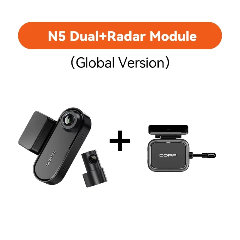 DDPAI Dash Cam N5 doble frontal y trasera 4K resolución Ultra HD cámara de salpicadero NightVIS ADAS GPS grabación automática