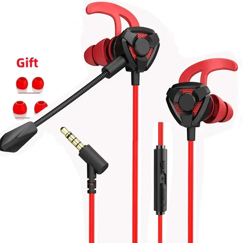 Universal Gaming Headset with Mic, Wired Headphones, Gaming Earphones, Earbuds for Pubg, PS4, CSGO, Phone, Tablet, Laptop