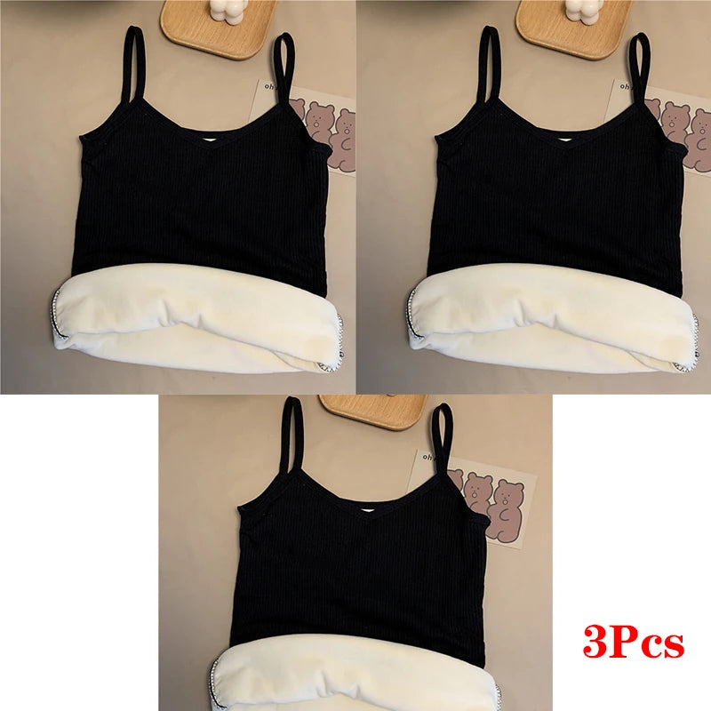 Women's Thin Velvet T-shirt, Warm Underwear, Monochromatic, Thermal Casual Sleepwear, Sexy Elasticity, Winter