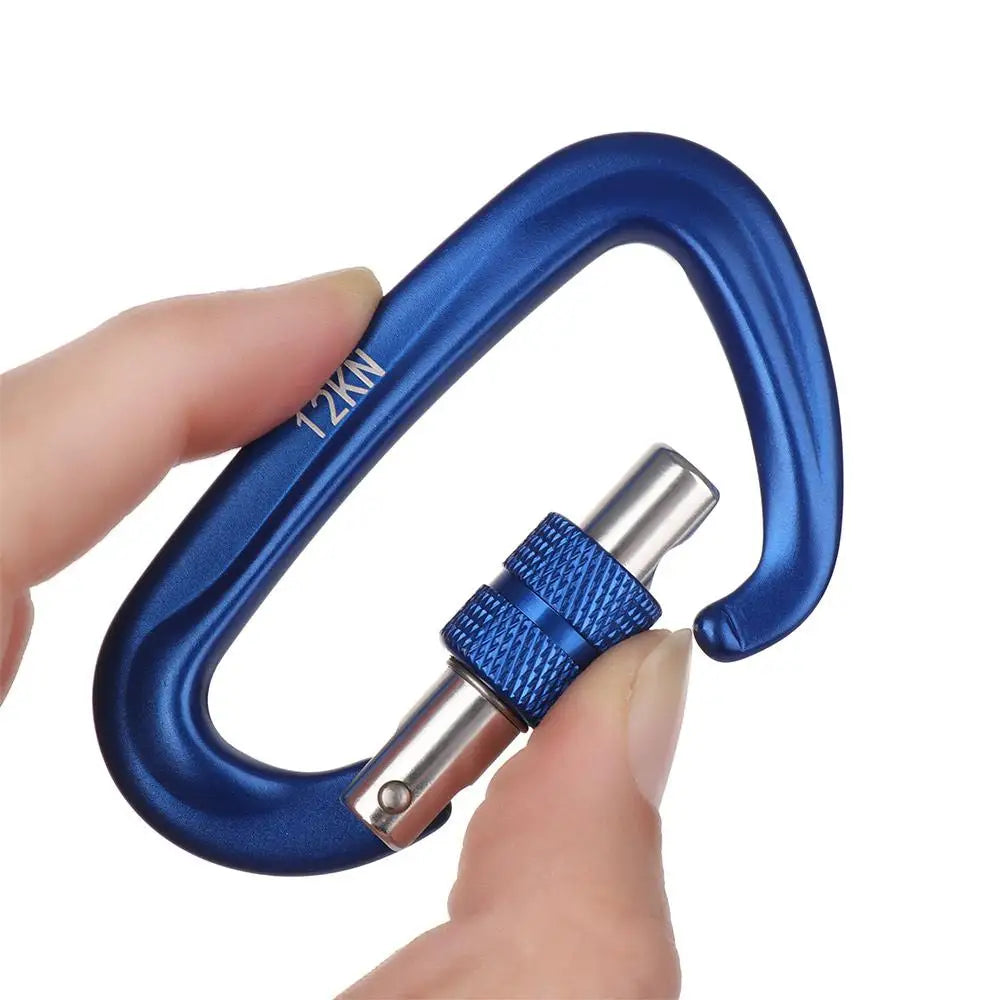 Accessoires de verrouillage principal de sécurité en aluminium de qualité, équipement de protection d'alpinisme, mousqueton professionnel, crochets pour clés d'escalade