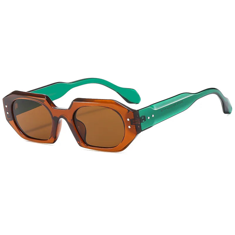 Petites lunettes de soleil rectangulaires pour hommes et femmes, lunettes de soleil carrées, nuances de voyage, vintage, rétro, UV400