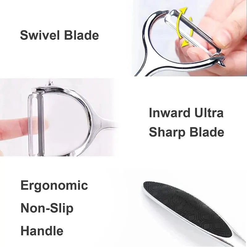 Stainless Steel Vegetable Peeler, Potato Peeler, Multifunctional Carrot Grater, Fruit Tools, Kitchen Accessories, 1 Piece