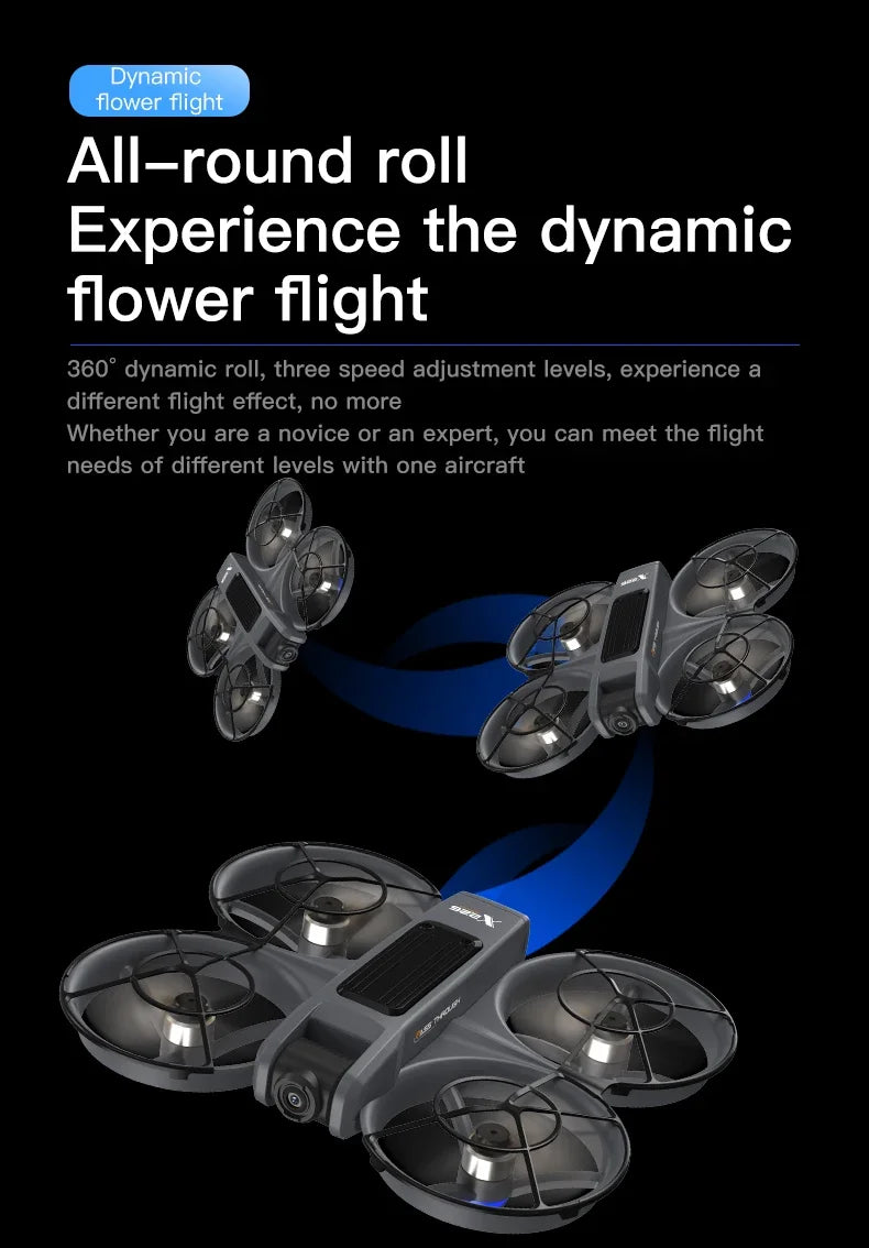 Mini dron profesional 4K Lenovo X226/X226VR, helicóptero teledirigido, avión RC, dron con pantalla, cuadricóptero, juguete de regalo para niños