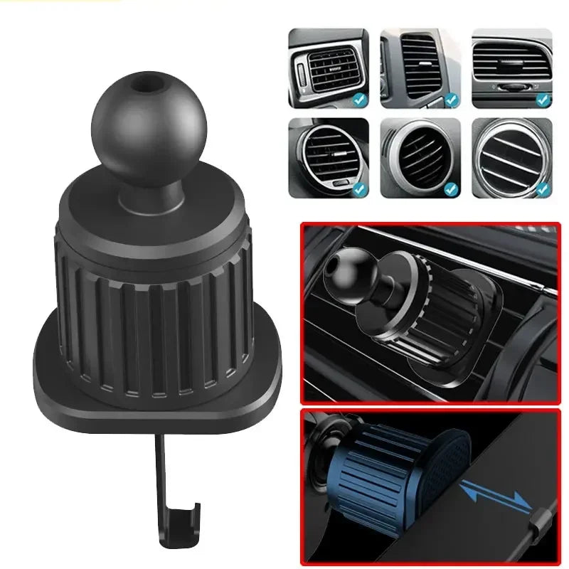Support Téléphone Voiture Sortie Air Fibre — Clip Intérieur Auto Accessoires