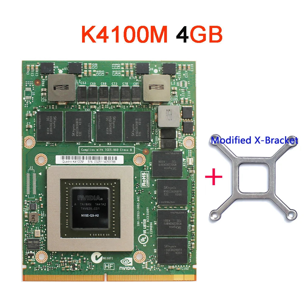 Carte vidéo Quadro K610M K1000M K1100M K2000M K2100M K3000M K3100M K4000M K4100M K5000M K5100M pour iMac A1311 A1312 2010 2011