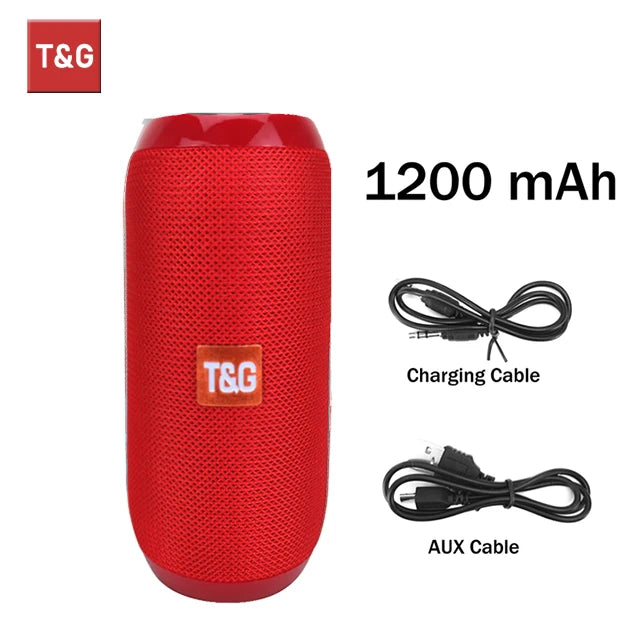 Haut-parleur Bluetooth portable TWS — étanche, stéréo surround, radio FM, support TF, extérieur