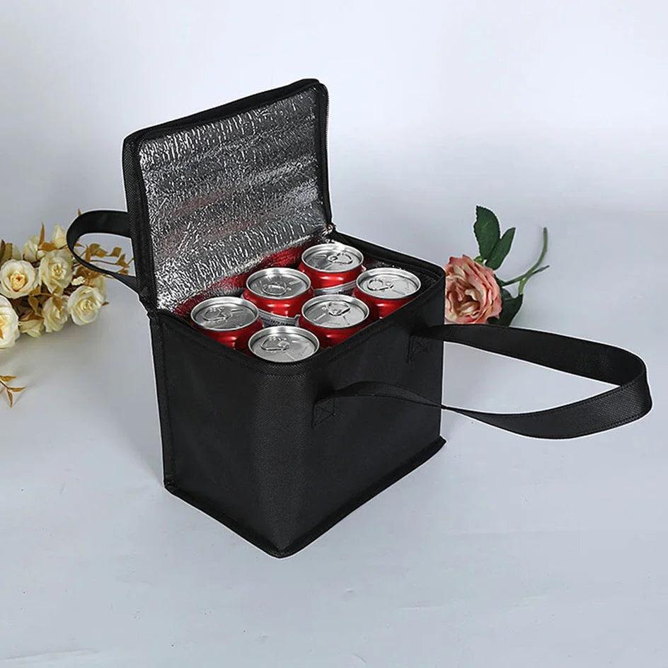 Sac isotherme Portable pour déjeuner, isolation pliante, sac de glace pour pique-nique, sac thermique pour aliments, porte-boissons, sacs isolés, sac de livraison de bière