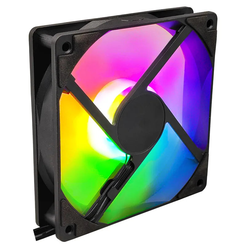 Manmu Fetival Pormotion 120mm ventilateur d'ordinateur arc-en-ciel RGB/ventilateur de PC de jeu à haute performance de refroidissement