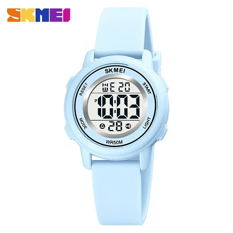 Montre enfant étanche avec alarme — sport, LED colorée, numérique, garçons et filles