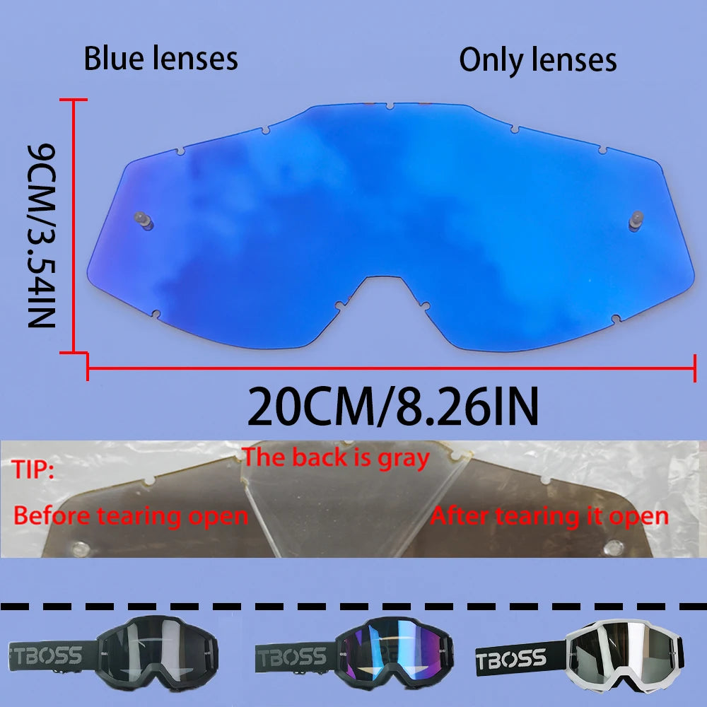 Lunettes Moto Course Anti-Poussière Coupe-Vent — Motocross Cyclisme Ski