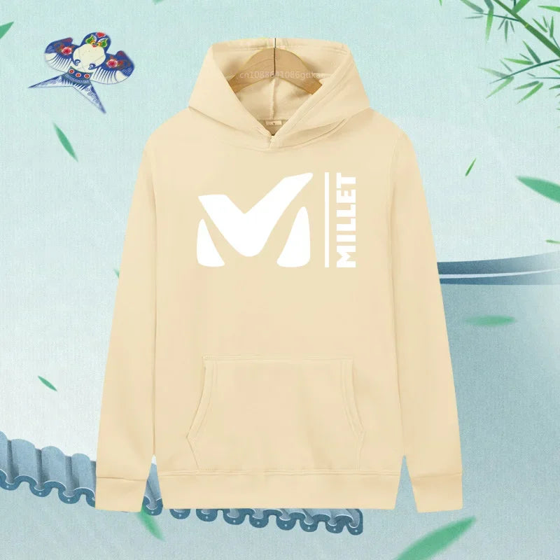Sudadera con capucha para mujer, de moda, con estampado de letras gráficas, sudadera holgada, informal, estilo Harajuku, ropa con capucha