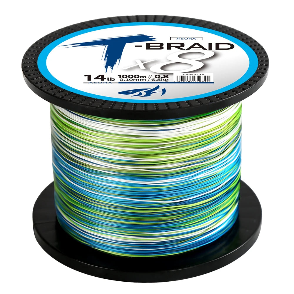 ThornsLine X8 mise à niveau tresse ligne de pêche Super forte 8 brins Multifilament PE ligne 300-1000M ligne tressée tout pour carpe de poisson