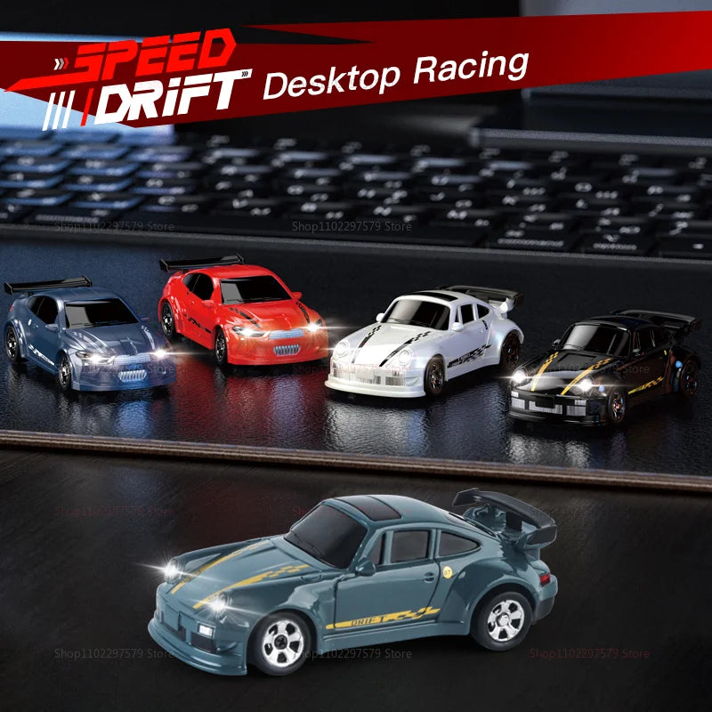 Hot Toy KF20 4WD RC Drift Car 2.4GHz Mini Remote Control Car 1:64 Scale Desktop Model Toys for Kids Boys Children Teens Gifts