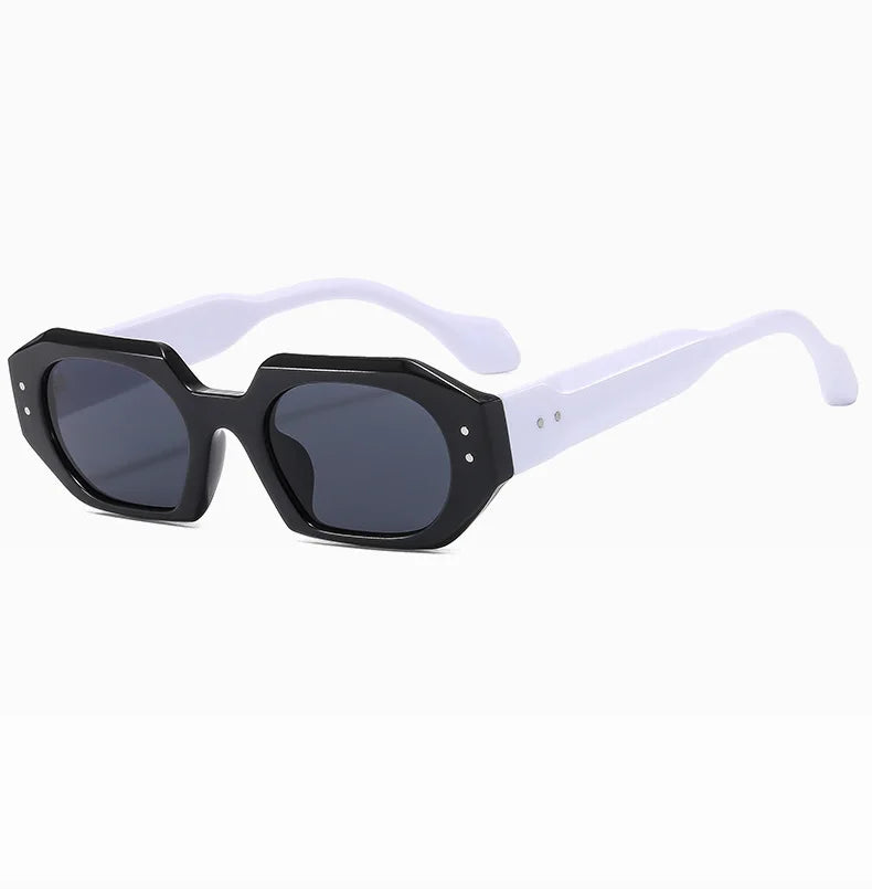 Petites lunettes de soleil rectangulaires pour hommes et femmes, lunettes de soleil carrées, nuances de voyage, vintage, rétro, UV400