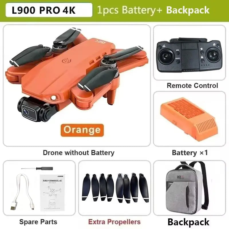 L900 Pro SE MAX 4K GPS Drone, Professional HD 5G WIFI 360° Dual Camera Brushless Motor Obstacle Avoidance RC FPV Quadcopter Drone