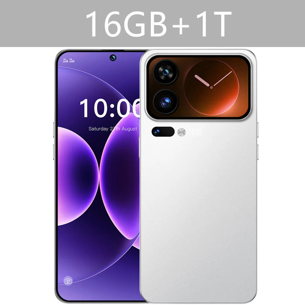 Smartphone M17 Pro Max 7.3HD 2026 NOUVEAU CHAUD Pas Cher 5G Double SIM 7800mAh Android 15 Version Globale Téléphones Mobiles