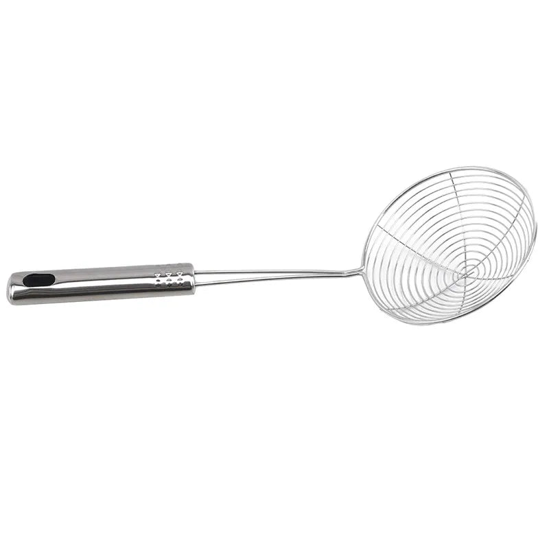 Naren Stainless Steel Skimmer, Mesh Filter, Oil Pot, Kitchen Utensils, Fryer Strainer, Kitchen Strainer, Cooking Tool