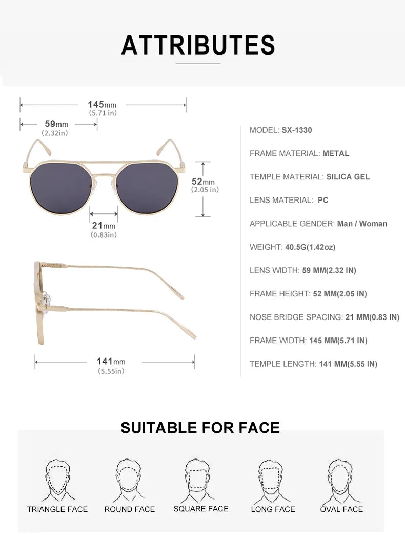 Lunettes de soleil ovales vintage pour hommes — livraison directe, nouveau