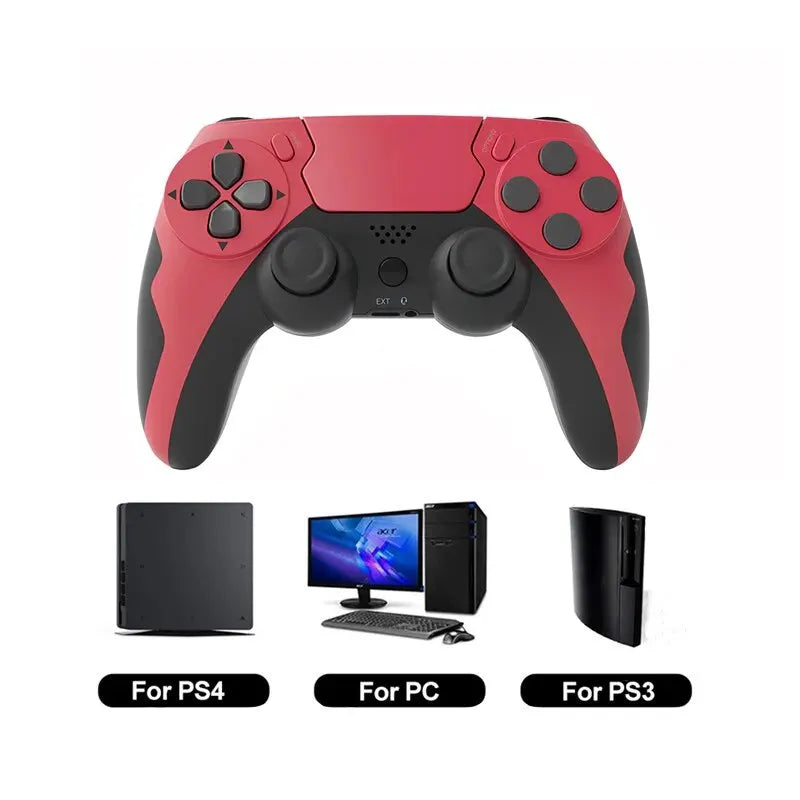Manette de jeu sans fil avec gyroscope à six axes — compatible consoles et PC, double vibration, joystick
