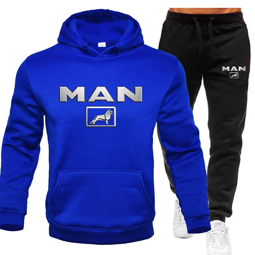Ensemble Sweat À Capuche Pantalon Jogging Homme — Survêtement Sport 2 Pièces 2024