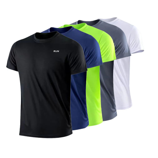 Men's Short Sleeve T-Shirt, Quick Dry, Moisture Wicking, Crew Neck, Workout Training, Sports Shirt, Gym, Running, Lightweight Y