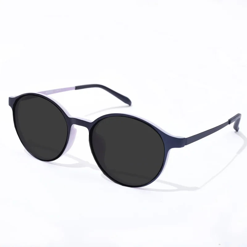Lunettes de soleil rondes rétro pour femmes et hommes — alliage de titane, UV400