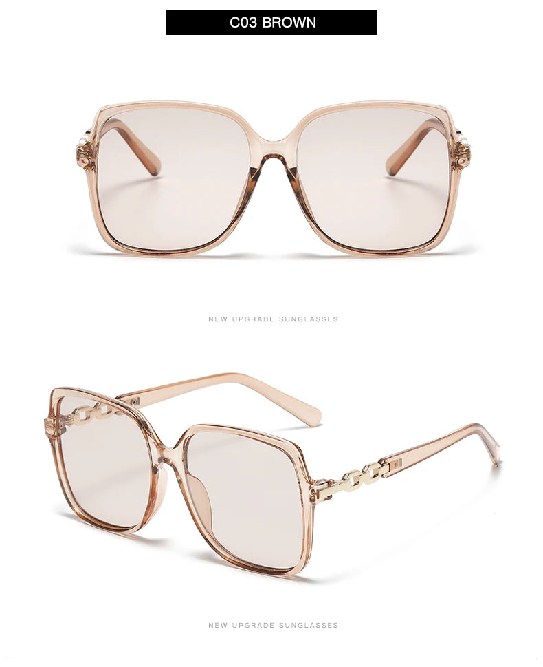 Mode carré à la mode cyclisme lunettes de soleil femmes grand cadre coloré lunettes de soleil femme dégradé extérieur nuances dames lunettes