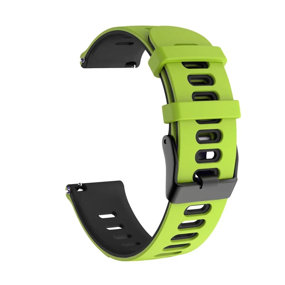 Bracelet de montre en silicone 20mm/22mm — compatible smartwatches, sport