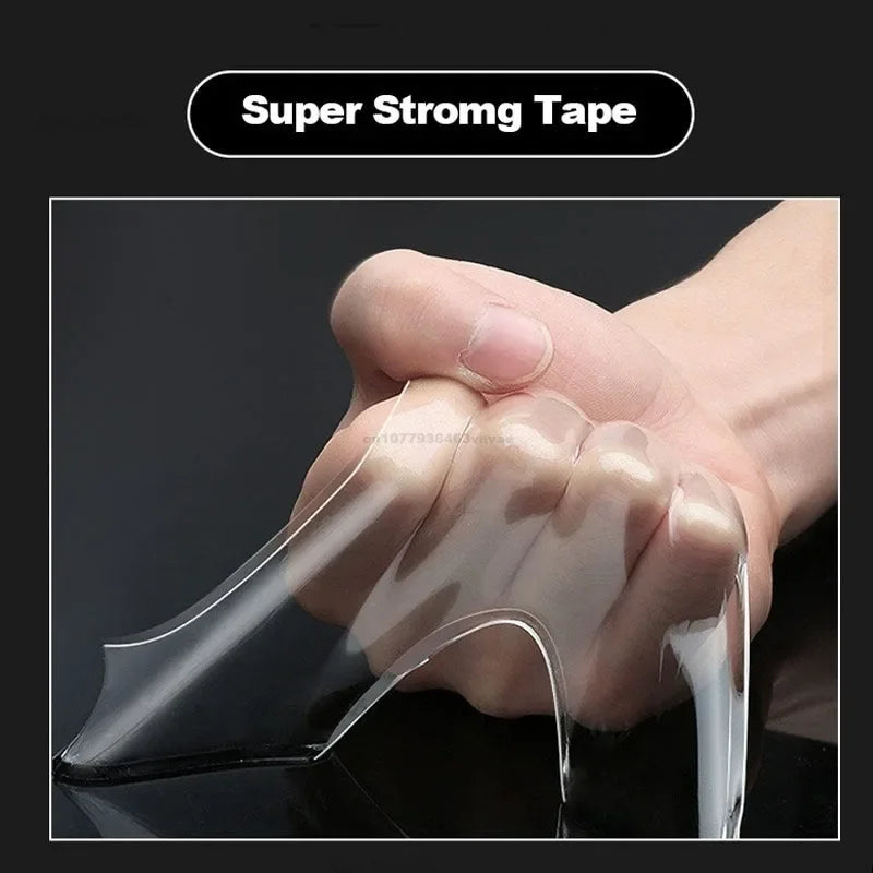 Nano Double-Sided Adhesive Tape, Extra Strong Decorative Tape, Thick, Transparent, Waterproof, Glue, Useful Things for Home