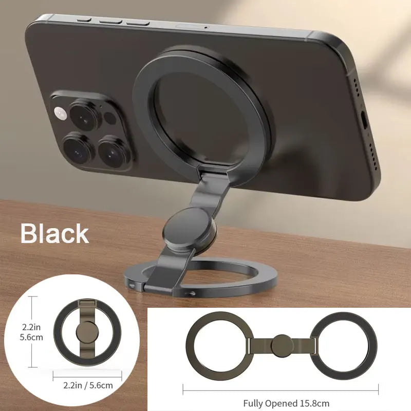 Support magnétique double face pour téléphone — anneau, portable, pliant, poignée, accessoires