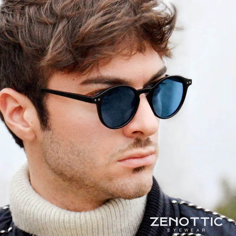 Lunettes de soleil polarisées circulaires rétro 2026 — petites rondes, UV400, vintage, hommes femmes