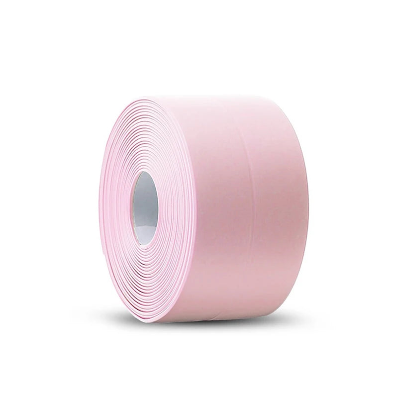 Cinta de sellado de PVC autoadhesiva para bañera, 3.2M, resistente al aceite, adhesivo de pared para esquina de borde de fregadero de cocina, tira de sellado impermeable para inodoro