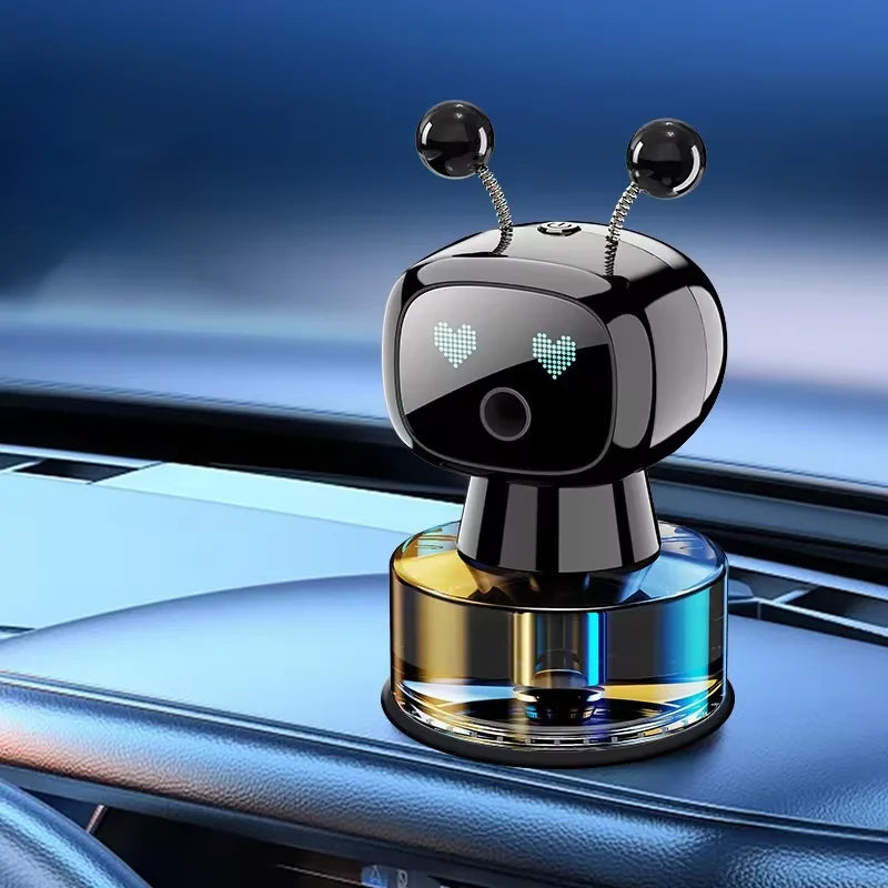 Désodorisant de voiture Intelligent diffuseur d'arôme de voiture Rechargeable AI yeux intelligents 4 niveaux de diffuseur de voiture Intelligent réglable cadeau