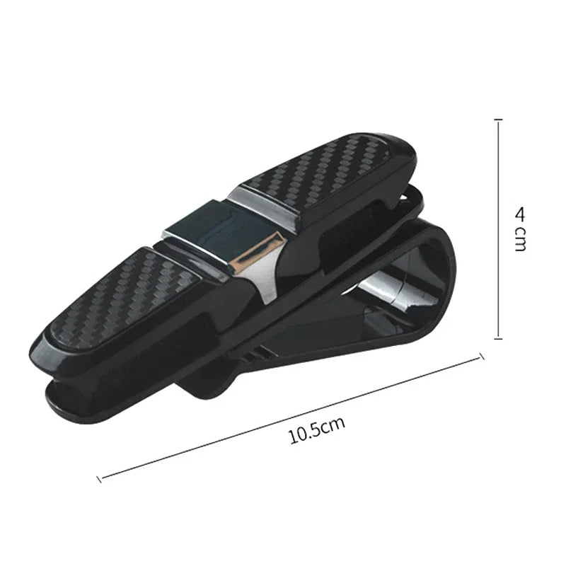 Étui à lunettes de voiture universel, pare-soleil de voiture, porte-lunettes, Clip pour carte, porte-billet, accessoires d'intérieur automobile