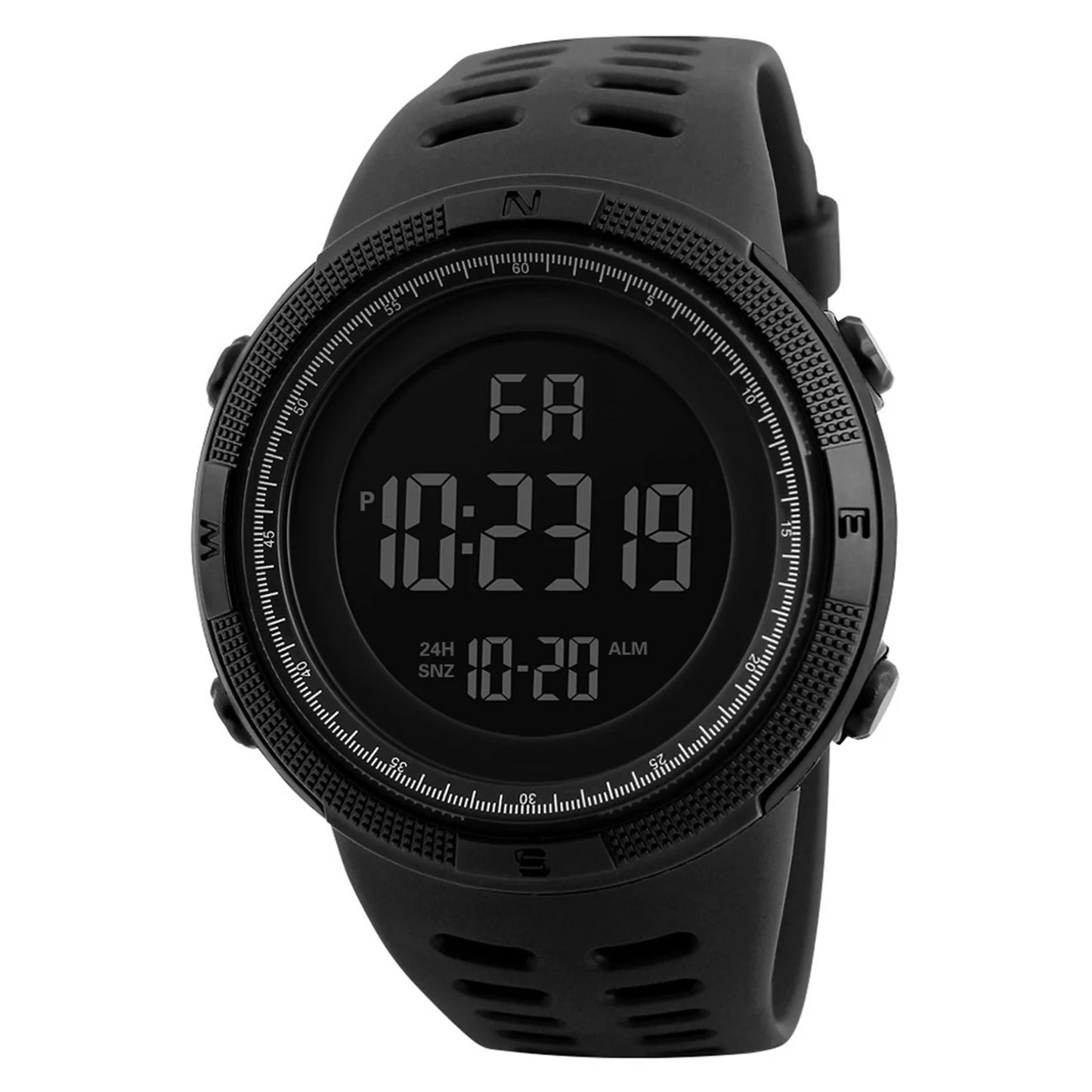 Reloj deportivo digital para hombre, impermeable, informal, luminoso, cronómetro, alarma, reloj militar sencillo para correr, escalar, pescar