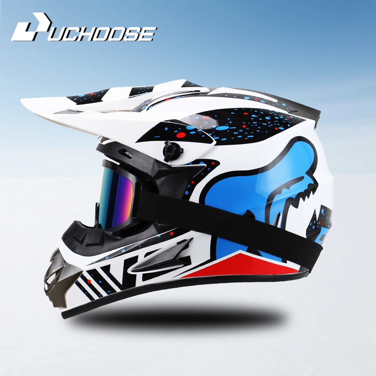 Casque Moto Tout-Terrain Cross DOT 2023 — Professionnel Course Motocross